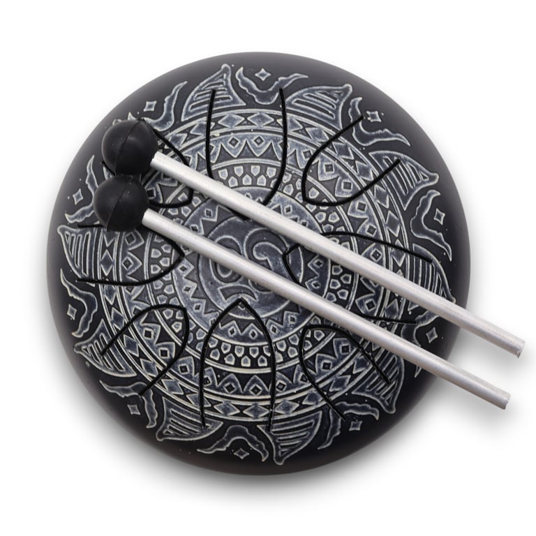16cm Engraved Om Mandala Drum - Hapi Drum