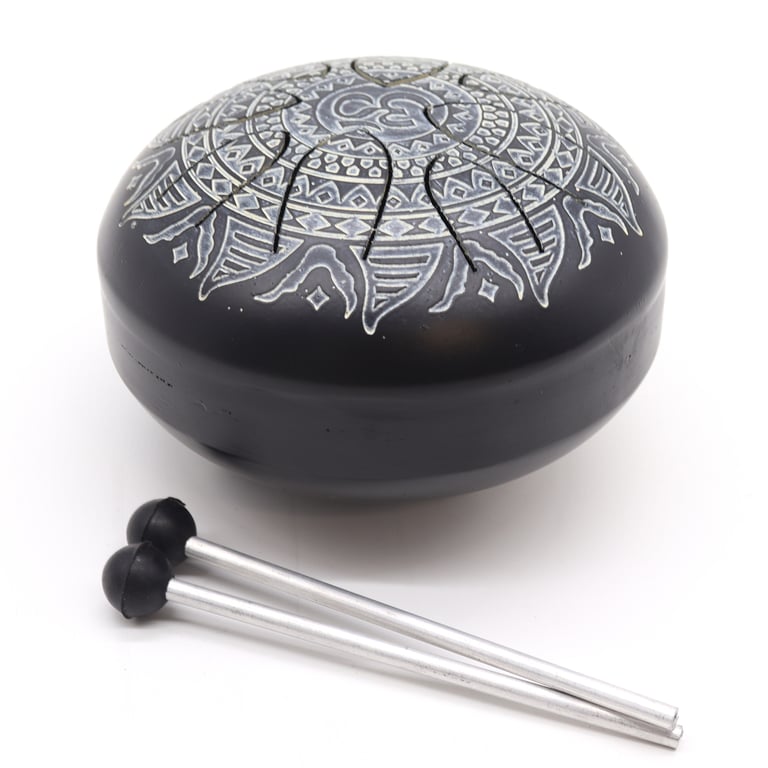 16cm Engraved Om Mandala Drum - Hapi Drum