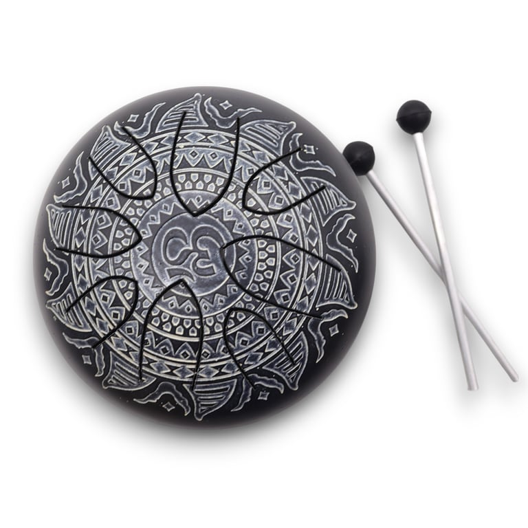 16cm Engraved Om Mandala Drum - Hapi Drum