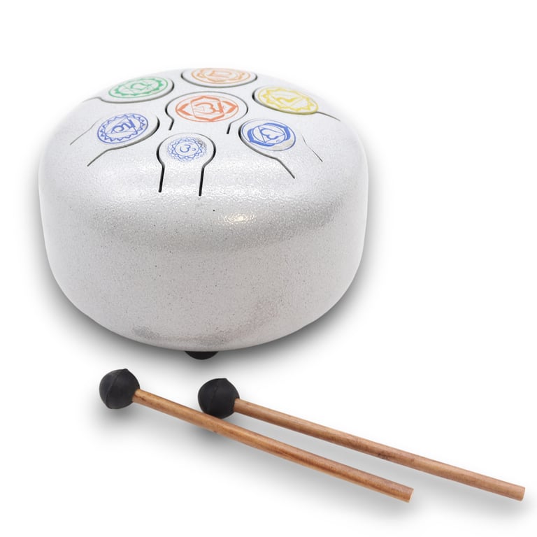 7 Chakra Meditation Drum (17x13cm) - Med Hapi Drum