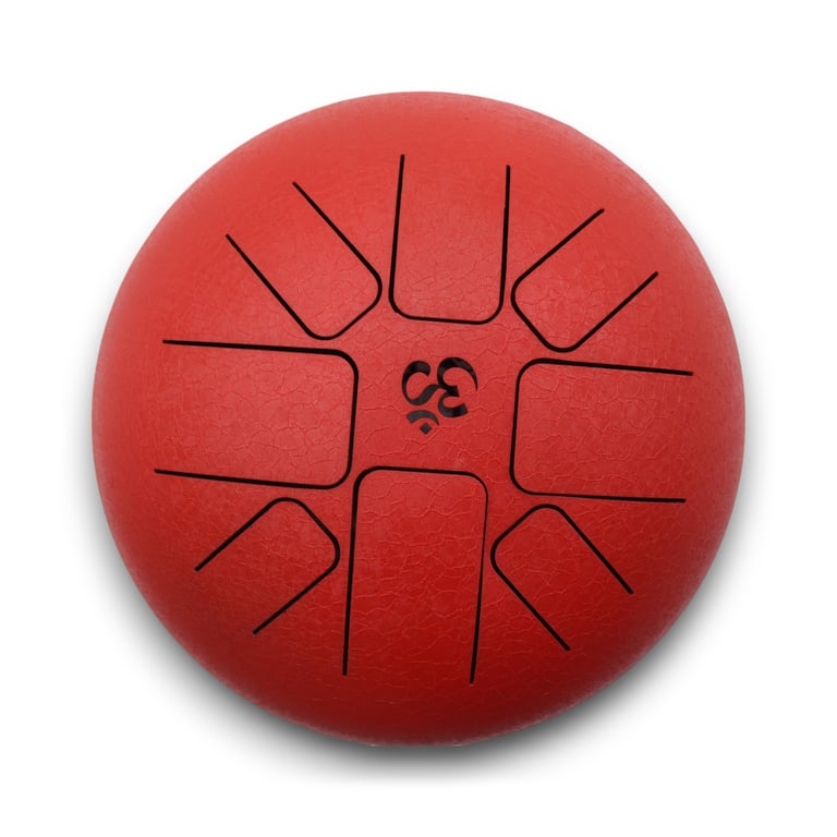 22x16cm Medium Bop Drum (Red) - Om Red- by Brand Name