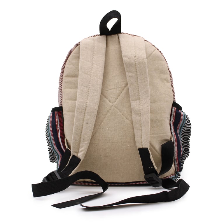 Compact Zip Backpack - Unique Zig Zag Design - Brand Name Here