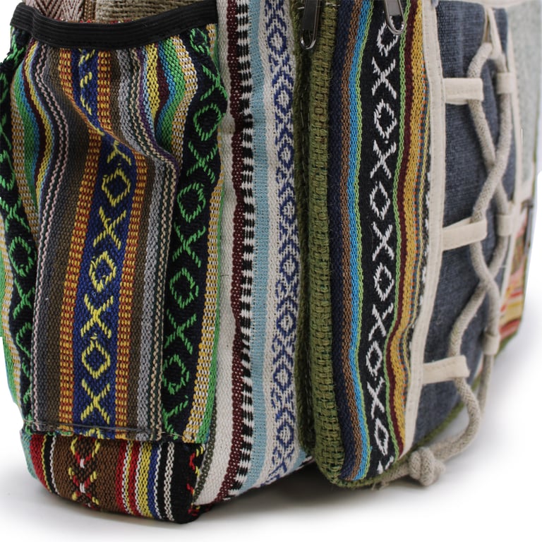Large Rope & Pockets Backpack - Durable Carrying Solution by Brand/Model