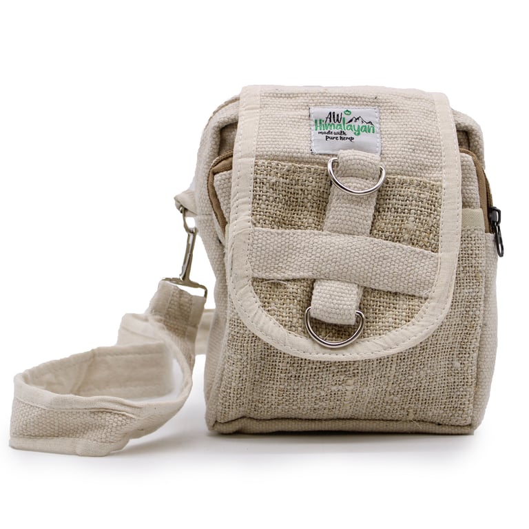 Travel Bag - Natural Hemp & Cotton - Body-Cross