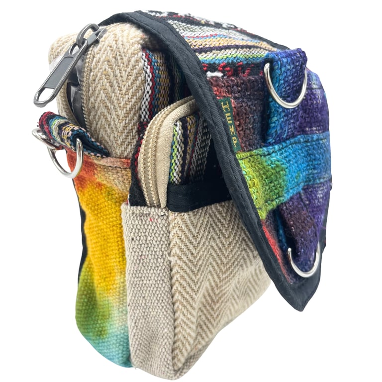 Hemp Messenger Bag - Tiedye Design - Durable & Fashionable