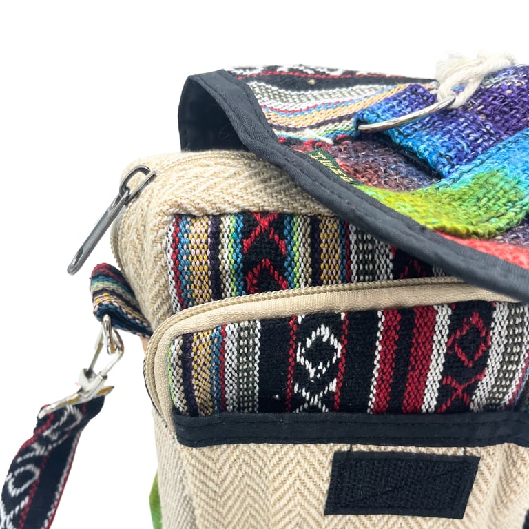 Hemp Messenger Bag - Tiedye Design - Durable & Fashionable