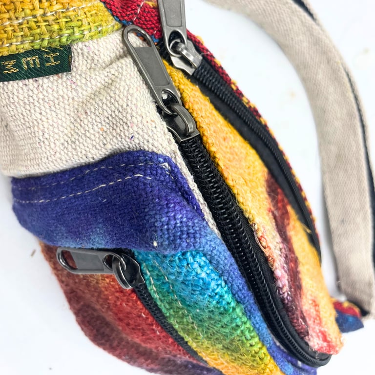 Hemp Tie-Dye Bum Bag - Durable & Fashionable Accessory