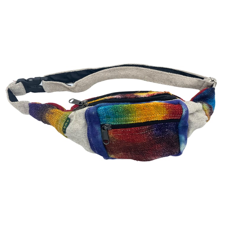 Hemp Tie-Dye Bum Bag - Durable & Fashionable Accessory