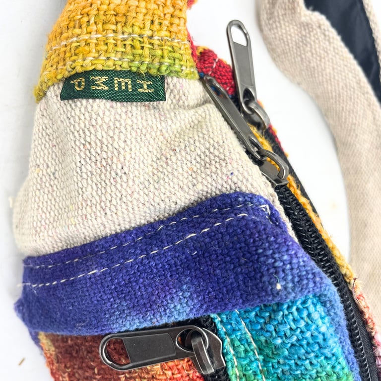 Hemp Tie-Dye Bum Bag - Durable & Fashionable Accessory