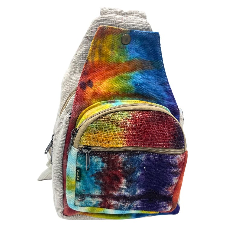 Hemp Sling Bag - Tie-Dye Design - Premium Quality