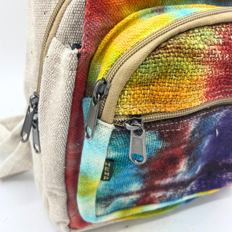 Hemp Sling Bag - Tie-Dye Design - Premium Quality
