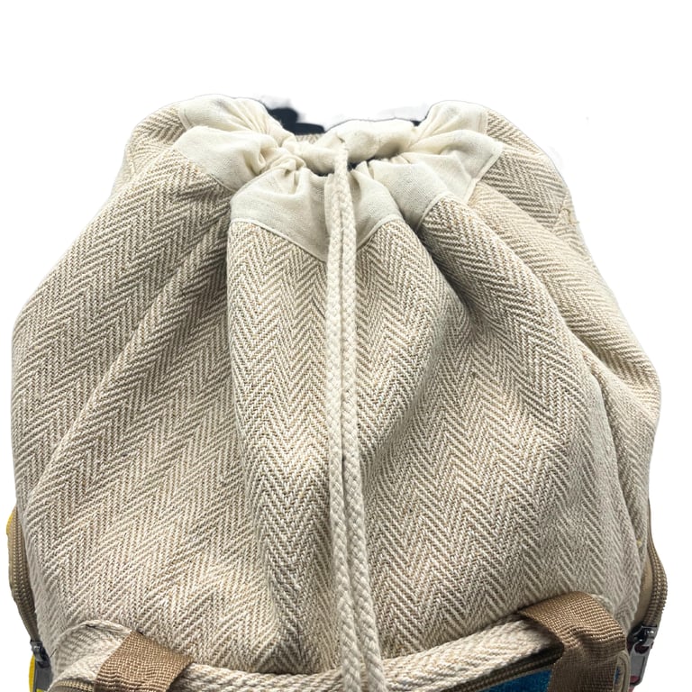 Hemp Square Backpack - Large Tiedye Design - Brand Name (Model Number)