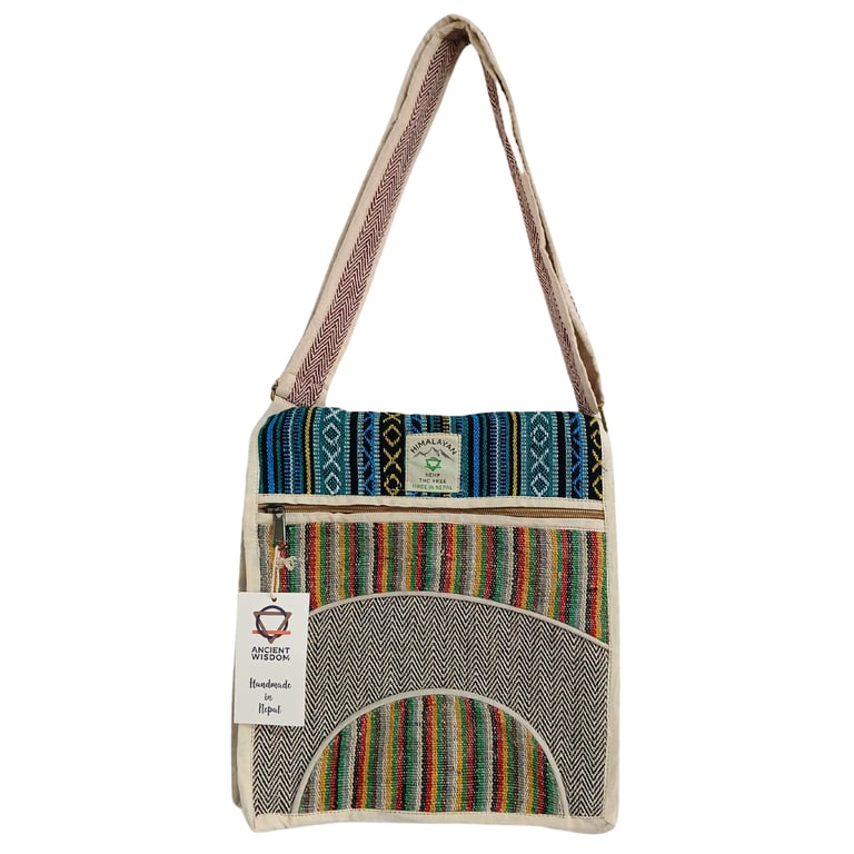 Hemp Laptop Bag - Sleek Curved Design - Curves