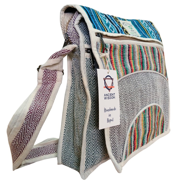 Hemp Laptop Bag - Sleek Curved Design - Curves