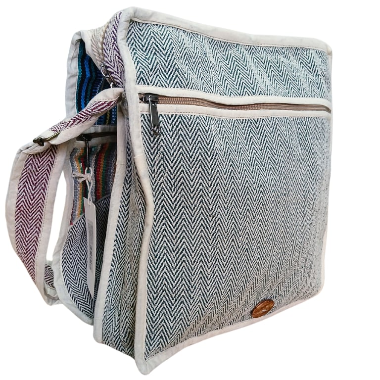 Hemp Laptop Bag - Sleek Curved Design - Curves