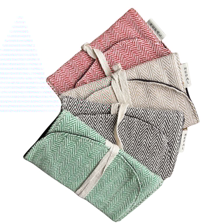 Hemp Phone and Tobacco Holder Wrap Pouch - Organic Cotton Case for Anything