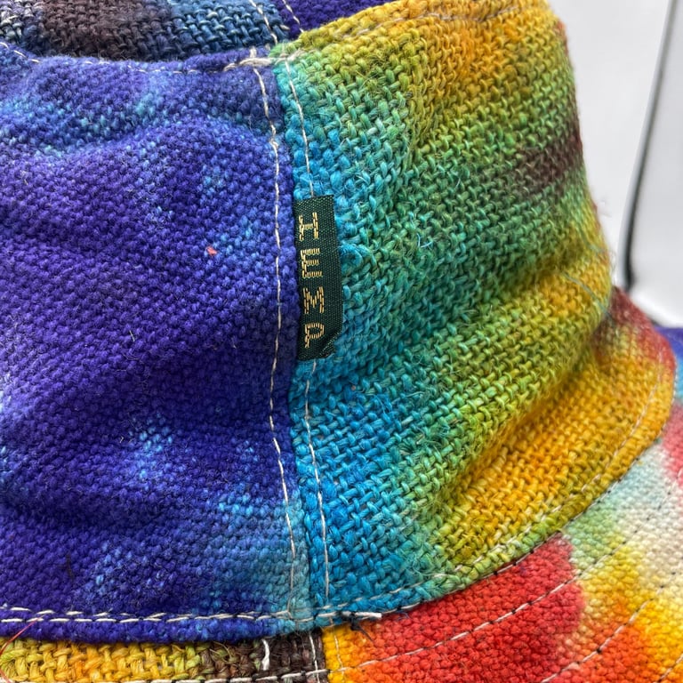Hemp & Cotton Tiedye Boho Festival Hat - Patched & Wired, by Your Brand Name