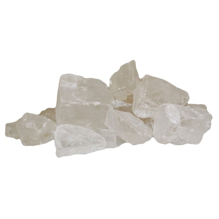 White Himalayan Crystal Salt Chunks - Natural Mineral Decorative Salt for Home and Kitchen
