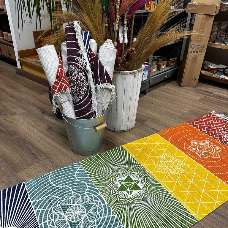 60x200cm Yoga Mat (7 Chakras) - Premium Yoga Rug