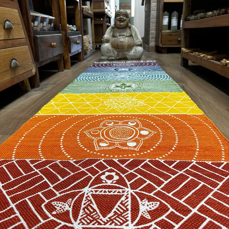 60x200cm Yoga Mat (7 Chakras) - Premium Yoga Rug