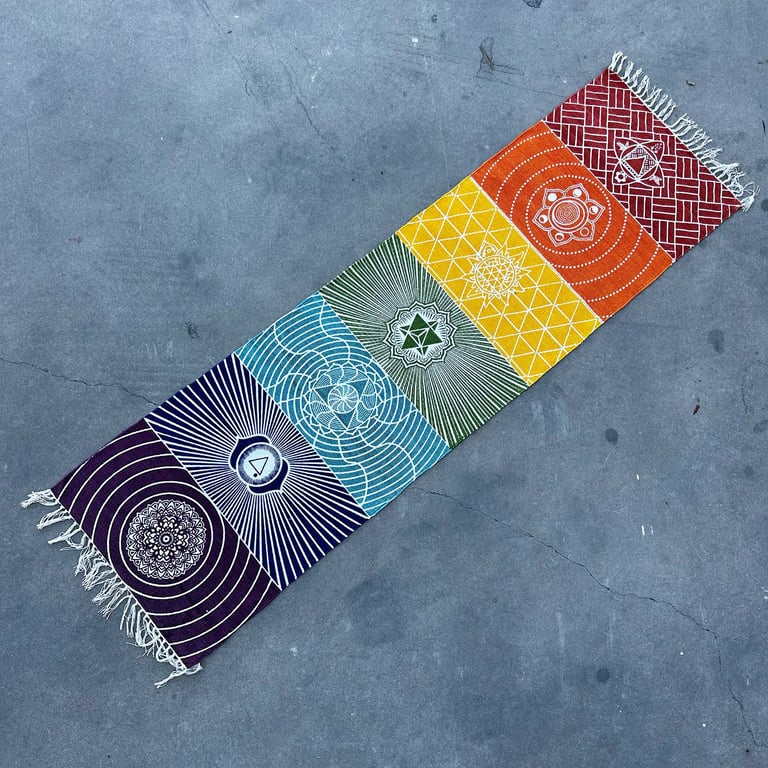 60x200cm Yoga Mat (7 Chakras) - Premium Yoga Rug