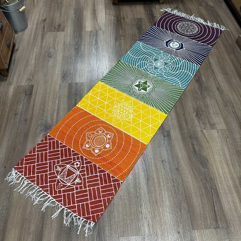 60x200cm Yoga Mat (7 Chakras) - Premium Yoga Rug