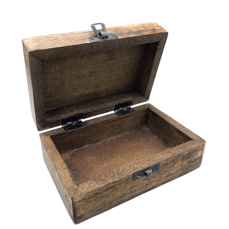 Buddha Medium Wooden Keepsake Box - 15x10x6cm Meditation Shrine Storage