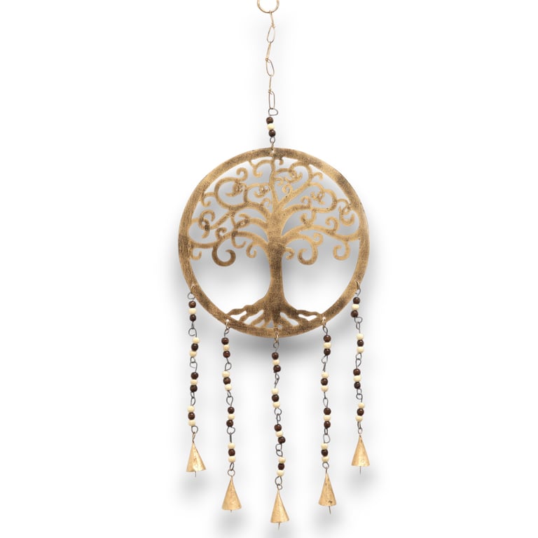 Large Tree of Life Bell Chimes - Indian Motif - Chimes by Unknown (Brand)