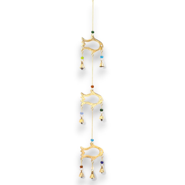 7 Bell Indian Chime Set - Fish Drop Design by Unnamed Brand
