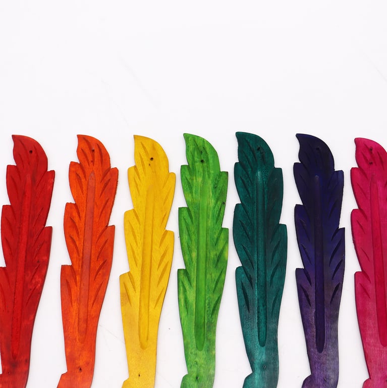 Mango Wood Leaf Coloured Ashcatcher 10 - Kitchen Utensil & Home Decor Accessory
