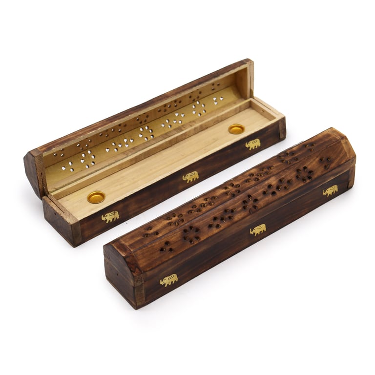 Natural Mango Wood Smoke Boxes - Premium Wooden Smoking Accessories Set for Home Use