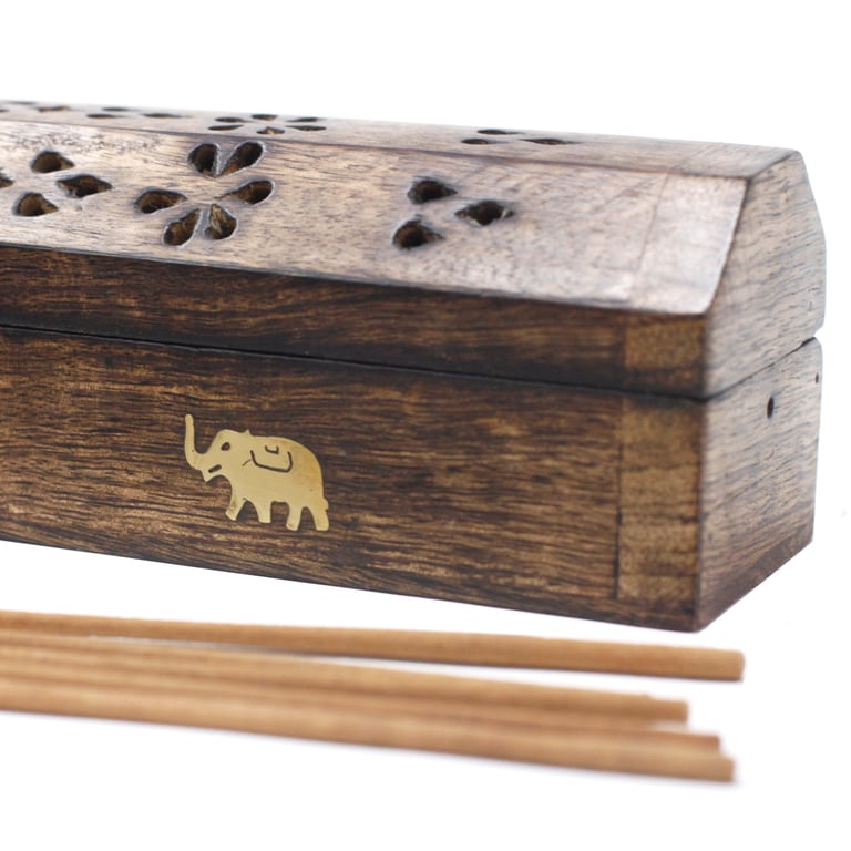 Natural Mango Wood Smoke Boxes - Premium Wooden Smoking Accessories Set for Home Use