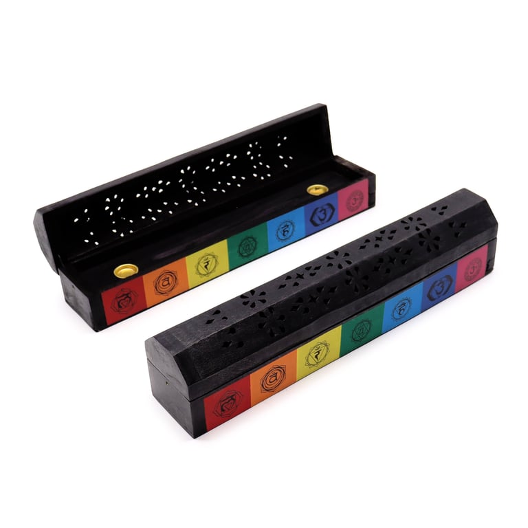 7 Chakra Colour Smoke Box - Energy Healing Meditation Tool