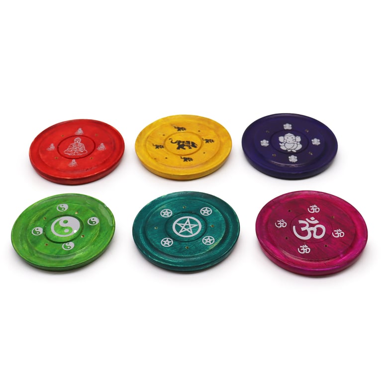 Assorted Design Scented Incense Plates - Home Decor Aromatherapy Burner Alternative