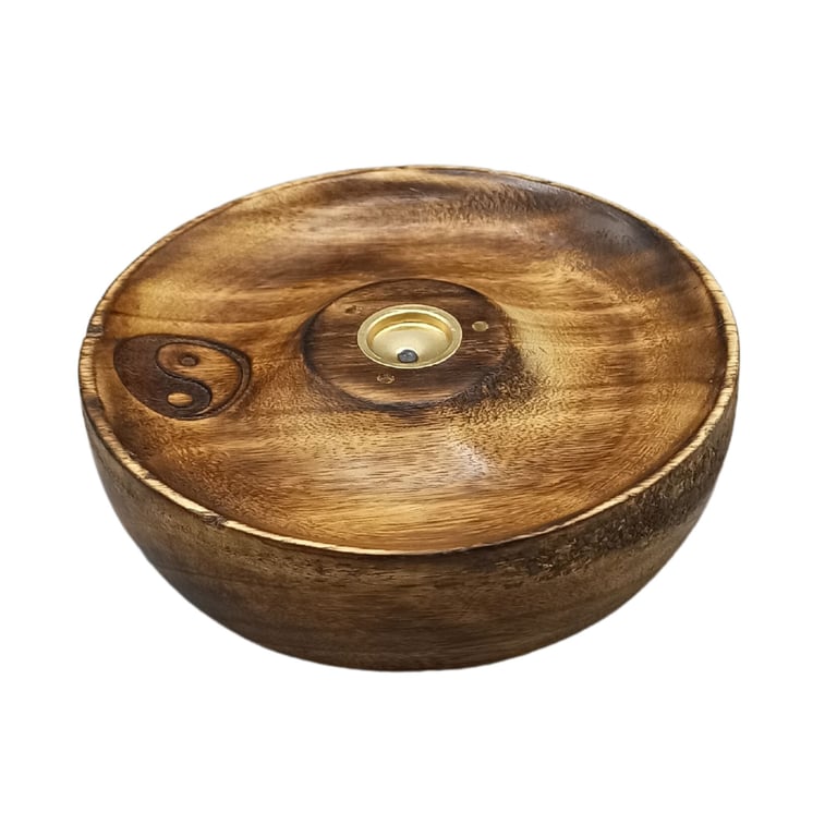 Incense Stick & Cone Burner Disc - Yin Yang Spiritual Aromatherapy Holder