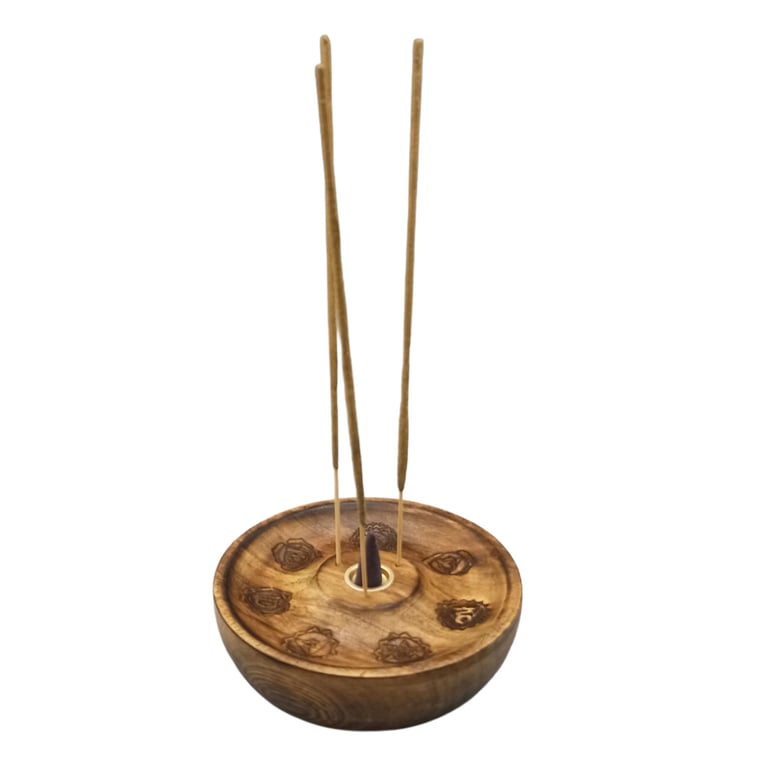 7 Chakra Incense Stick and Cone Burner Disc Set