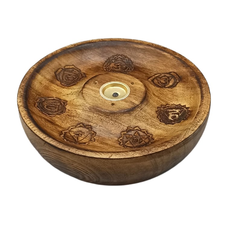 7 Chakra Incense Stick and Cone Burner Disc Set