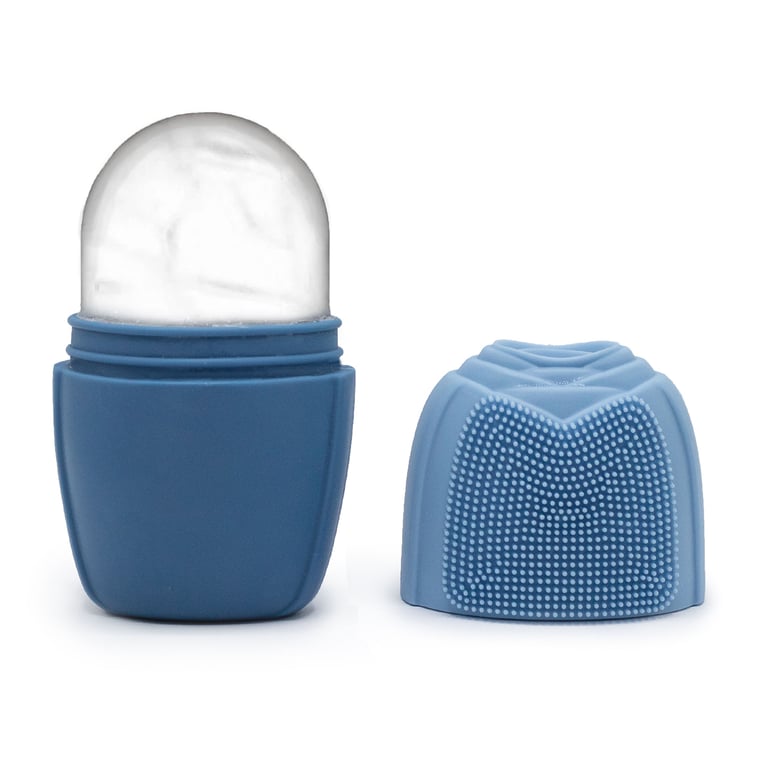 Silicone Ice Face Roller - Anti-Aging Skincare Rolling Device for Lymphatic Drainage and Facial Massage
