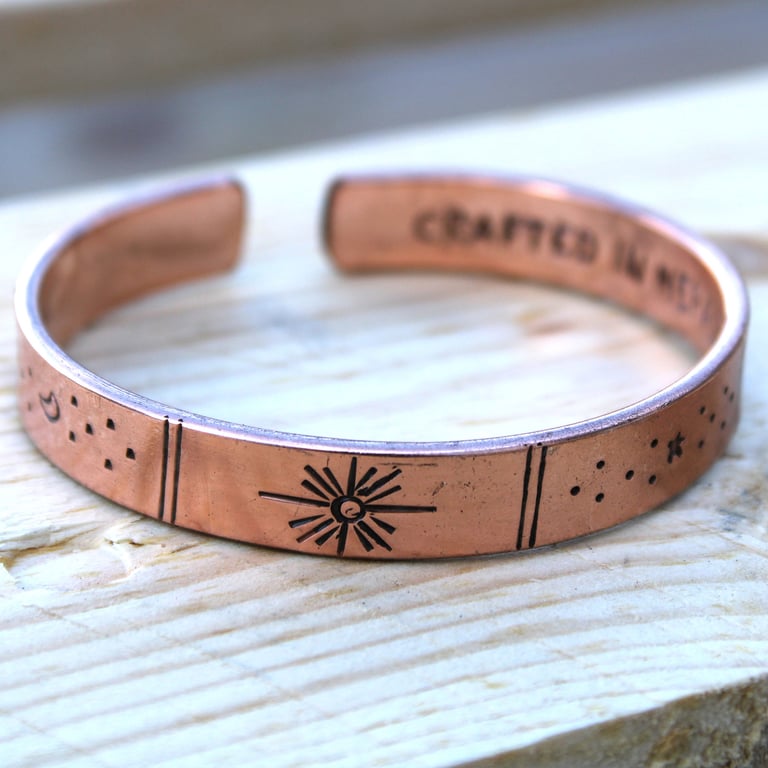 Copper Sunrise Inspiration Galaxy Stars Earth Fashion Bracelet