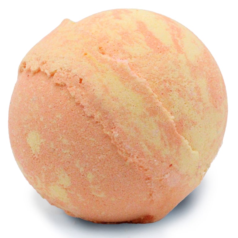 Peach Sangria Relaxing 180g Bath Bomb, Fragrant Bubble Bliss