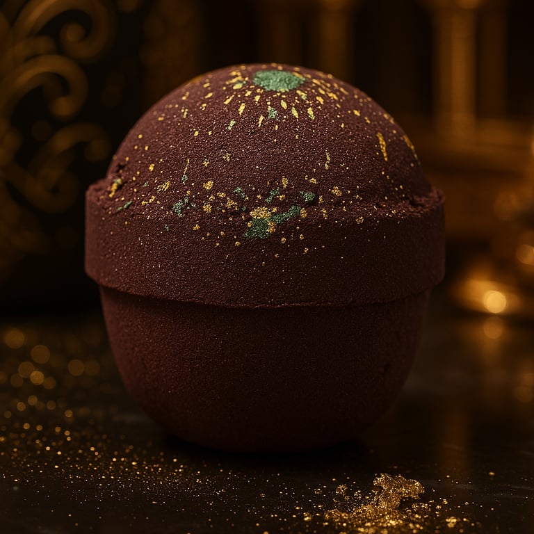 Dubai Emerald Oudh Truffle Bath Bomb - Relaxing Luxury Spa Experience at Home