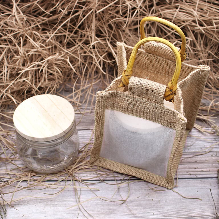 100 Natural Reusable Eco-Friendly Gift Bag for Home & Garden - Sustainable Wrapping