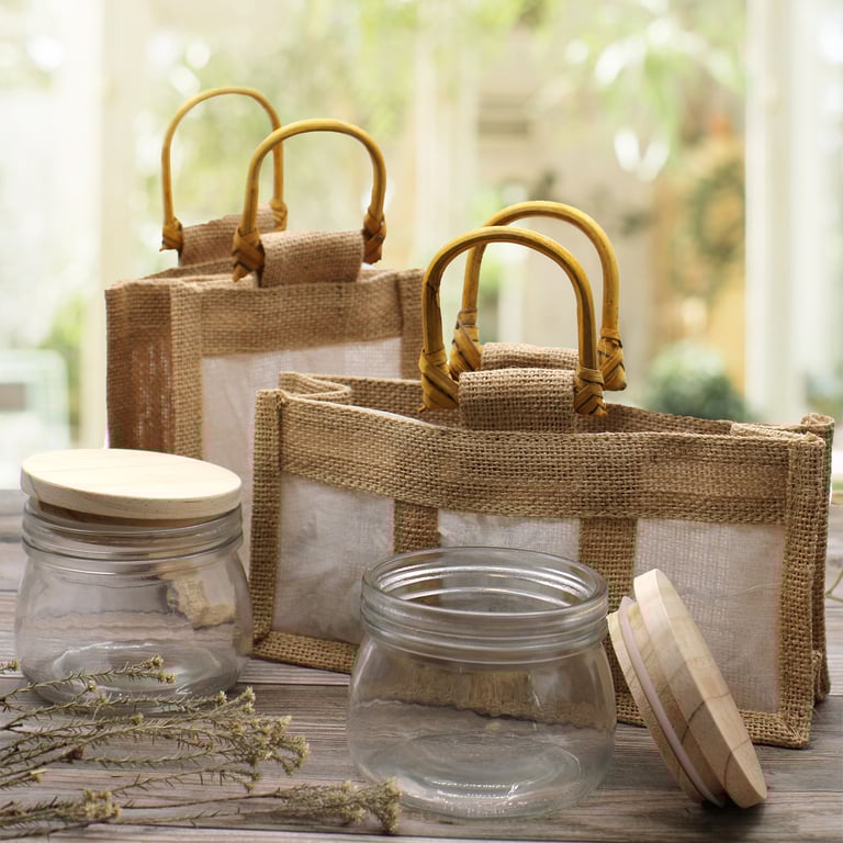 Two Jars 100 Natural Eco-Friendly Gift Bag for Home & Garden