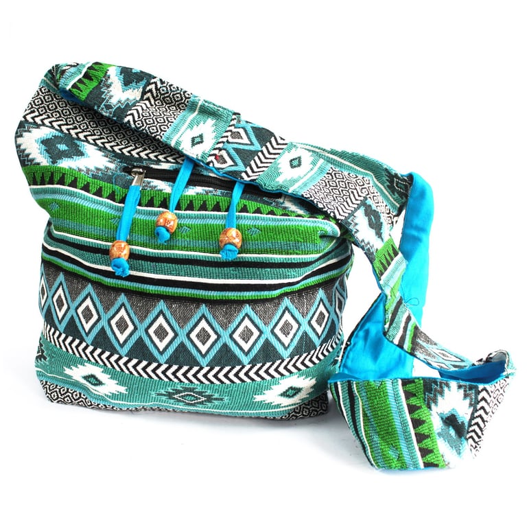 Teal Student Jacquard Bag - Durable & Stylish by Brand/Model