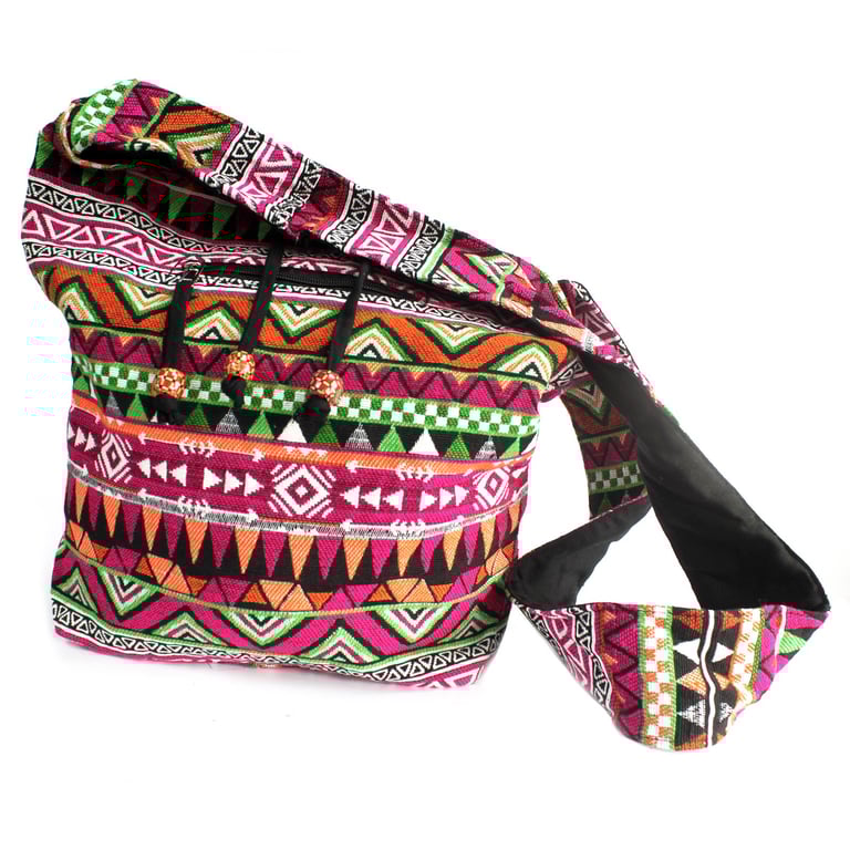 Jacquard Student Backpack - Pink by Unspecified Brand