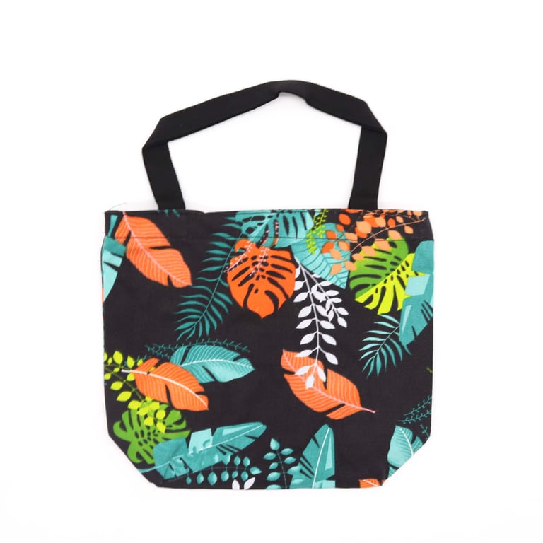 Tropical Handy Quick Shop Bag - Assorted Designs for Home Organization and Travel