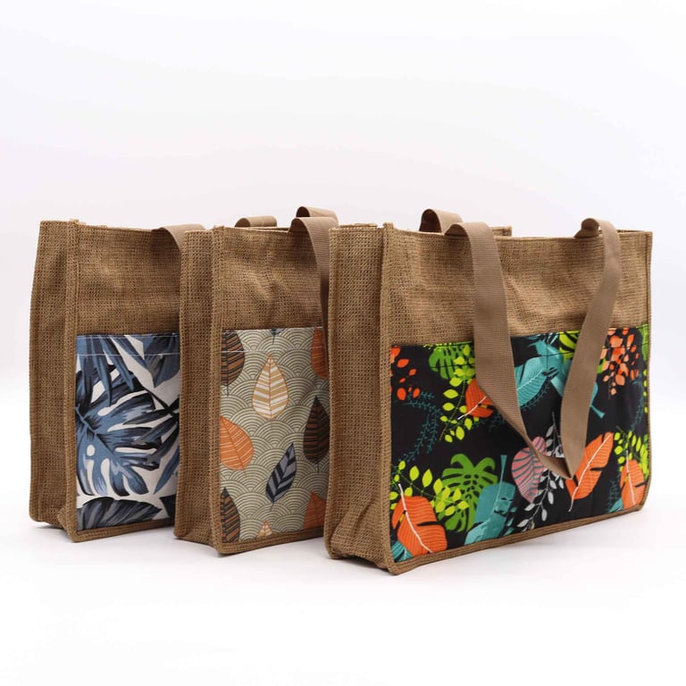 Reusable Shopping Bag (Assorted Tropical Designs) - 40x30x9cm Size