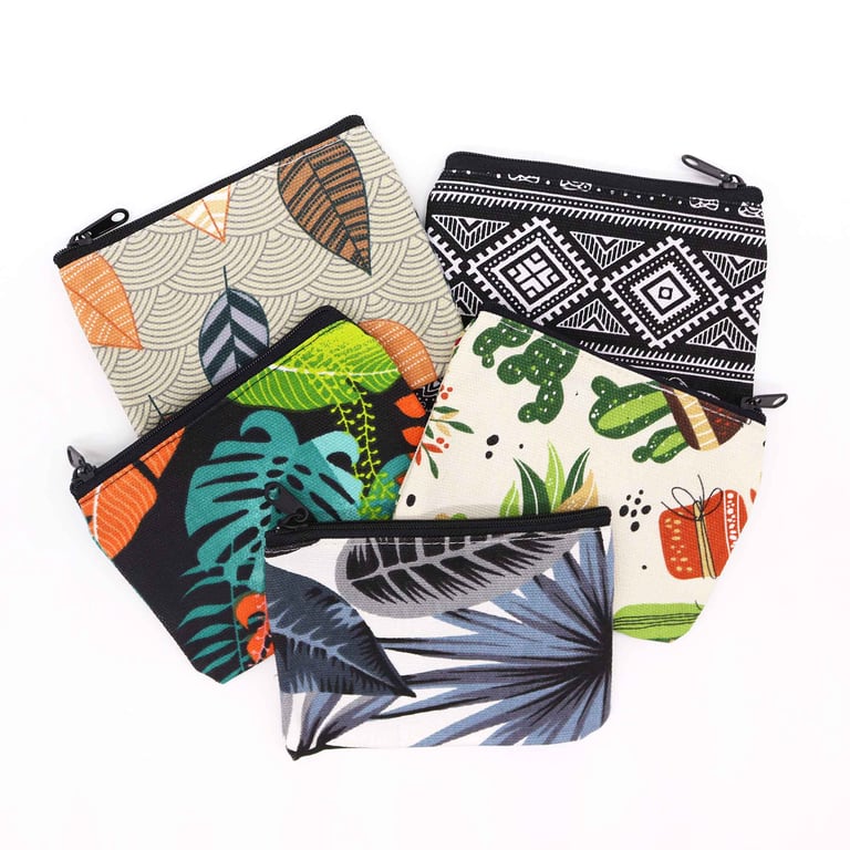Mini Multi-Purpose Pouch - Assorted Designs, Travel & Makeup Organizer, 14x10cm