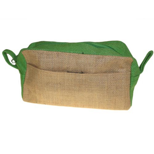 Jute Eco-Friendly Reusable Toiletry Bag - Natural and Sustainable Travel Accessory