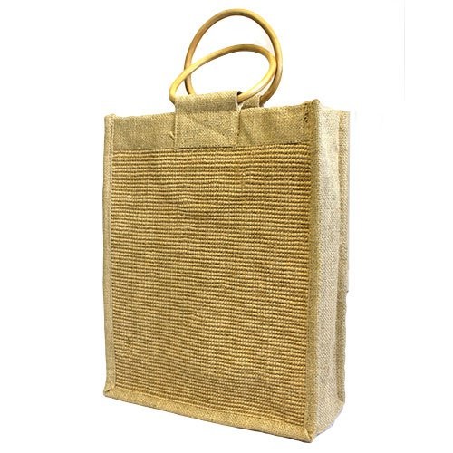Fibre Jute & Cane Handle - Triple Weave Handcrafted Basket